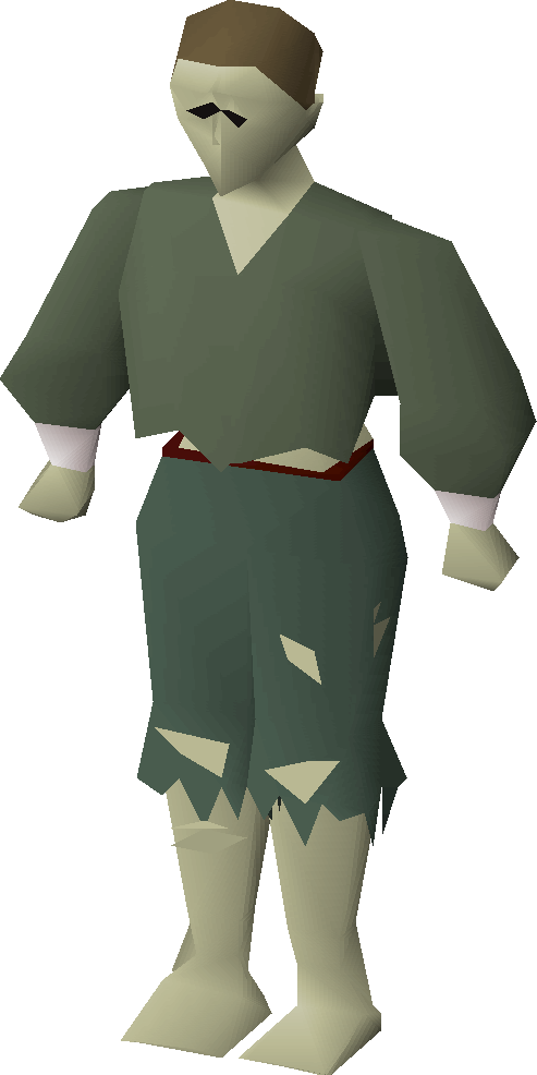 Low Poly Characterin Kimono PNG with transparent background