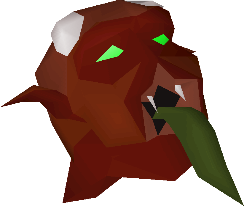 Low Poly Demon Head Render