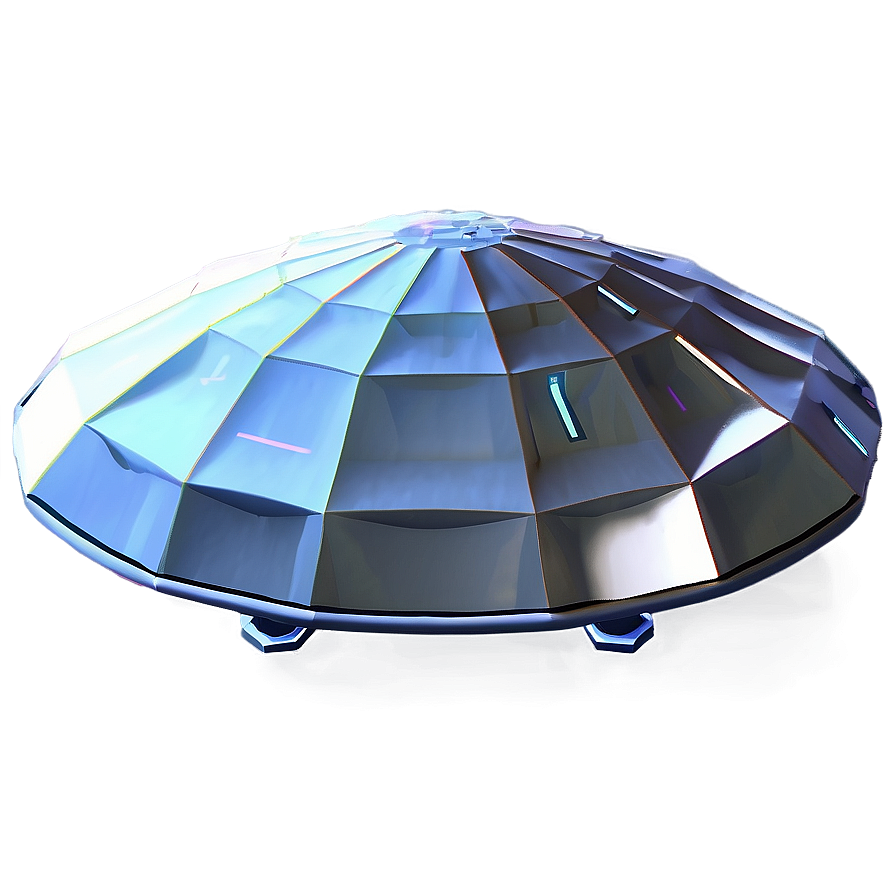 Low Poly Flying Saucer Png 06202024