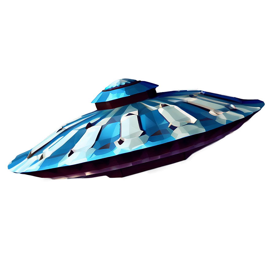 Low Poly Flying Saucer Png Vub2