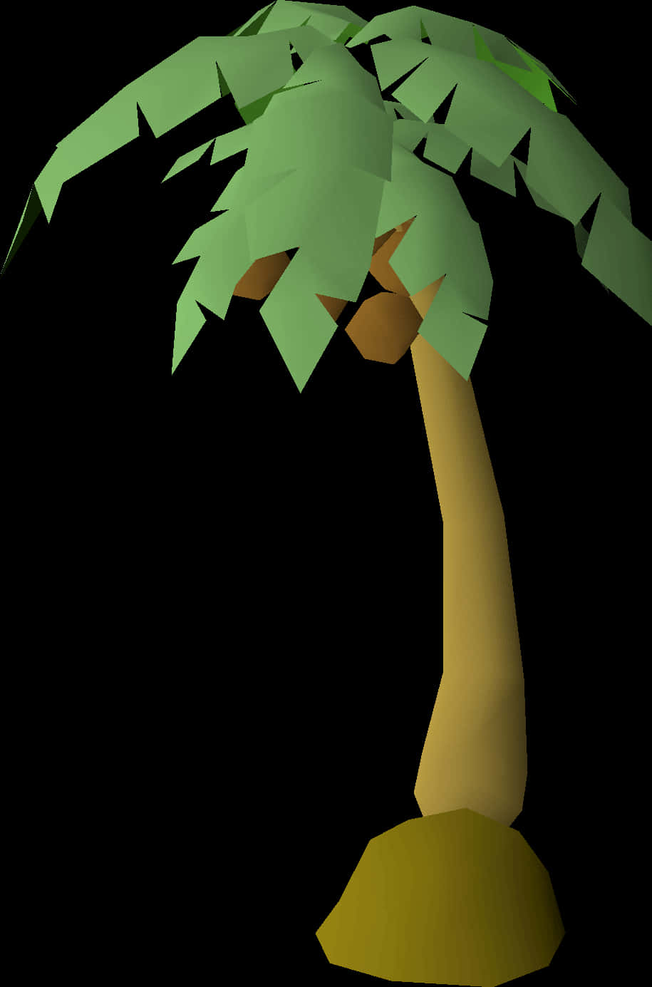 Low Poly Palm Tree Graphic