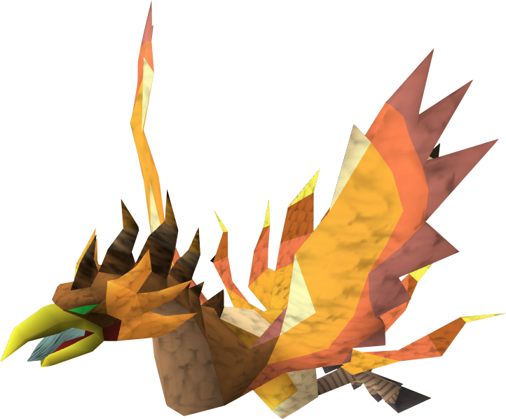 Low Poly Phoenix Artwork