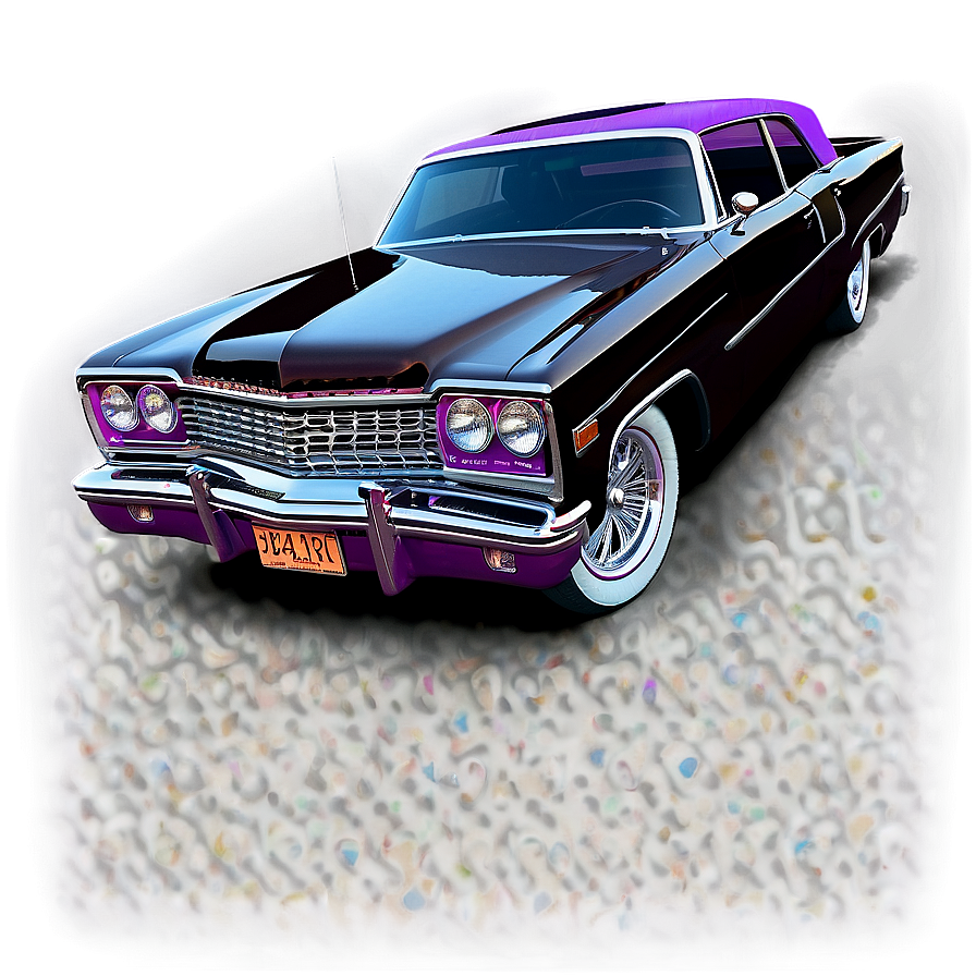 Lowrider At Night Scene Png 06112024