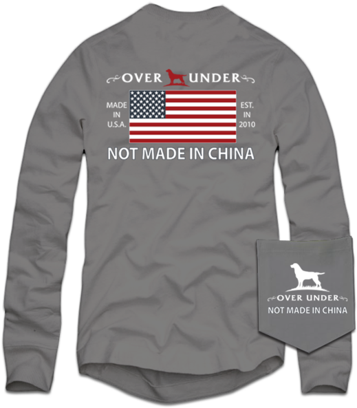 L/s Not Made In China Hurricane T-shirt - Long-sleeved T-shirt, HD Png Download PNG with transparent background