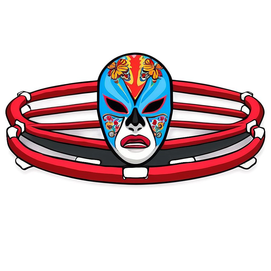 Lucha Libre Wrestling Ring Art Png 90