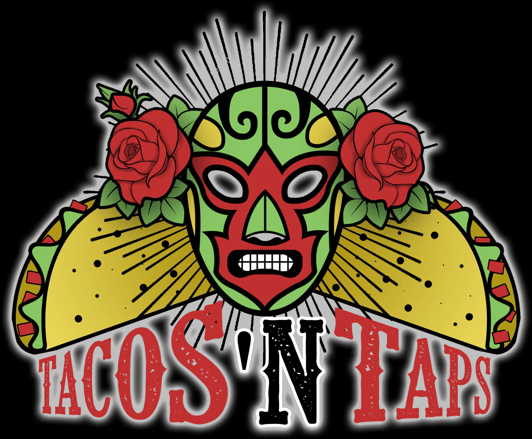 Luchador Tacosand Taps Graphic