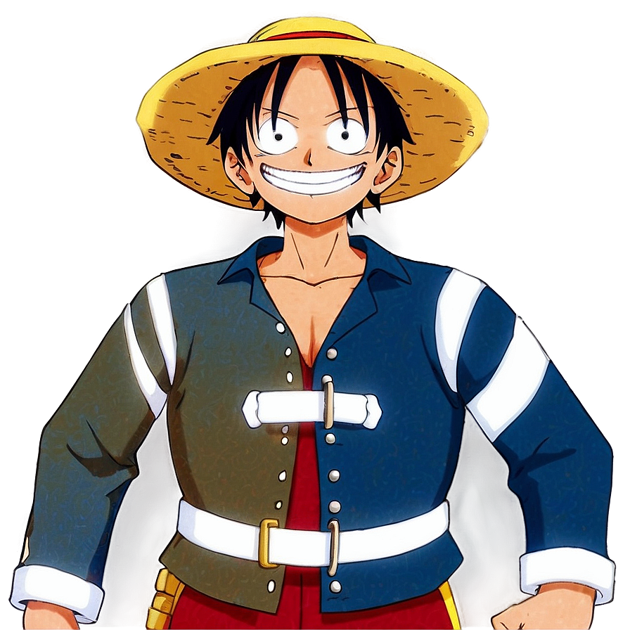 Luffy At The Helm Of Thousand Sunny Png 95