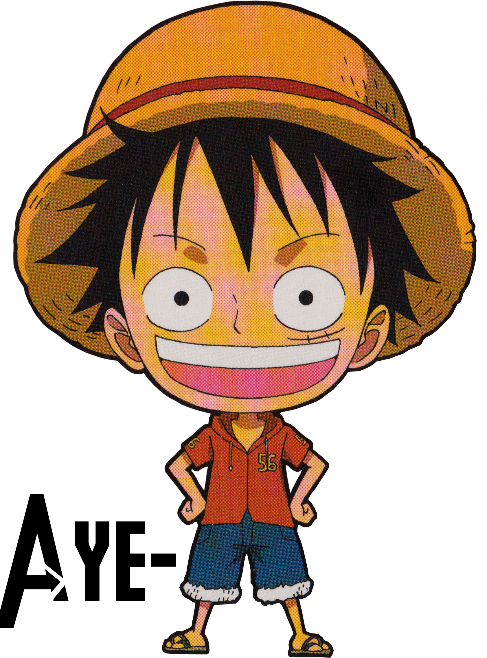 Luffy Chibi Render By Yeye-chan On Deviantart - Monkey D Luffy Chibi PNG with transparent background