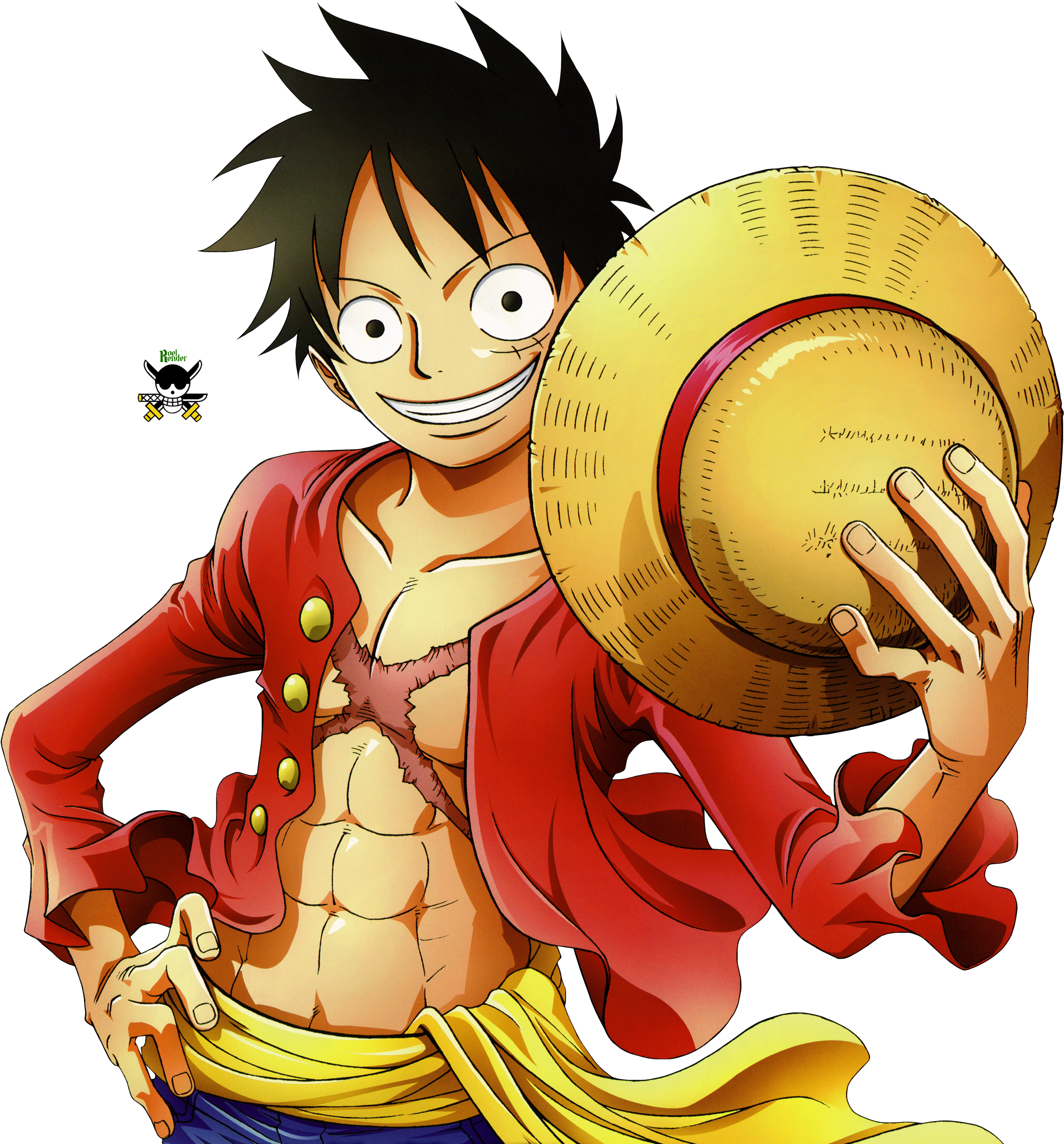 Luffy From One Piece - Monkey D Luffy Render PNG with transparent background