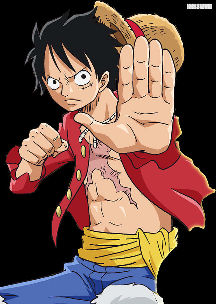 Luffy_ Gear_ Second_ Pose_ Anime