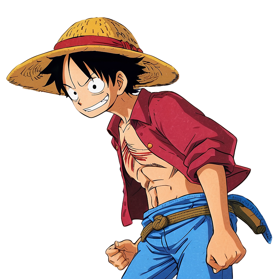 Luffy Haki Activation Scene PNG 06232024 PNG with transparent background