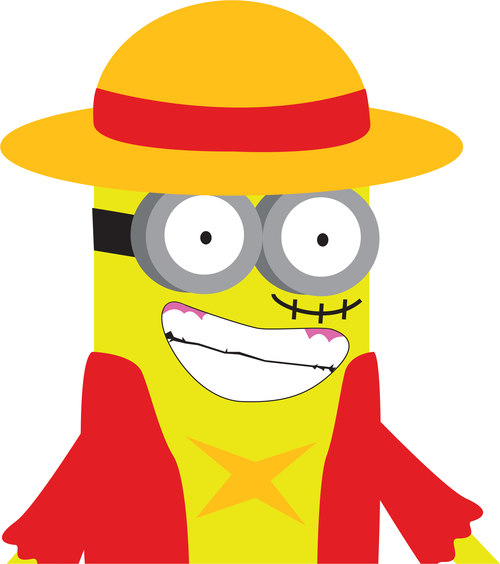 Luffy Minion - Monkey D. Luffy PNG with transparent background