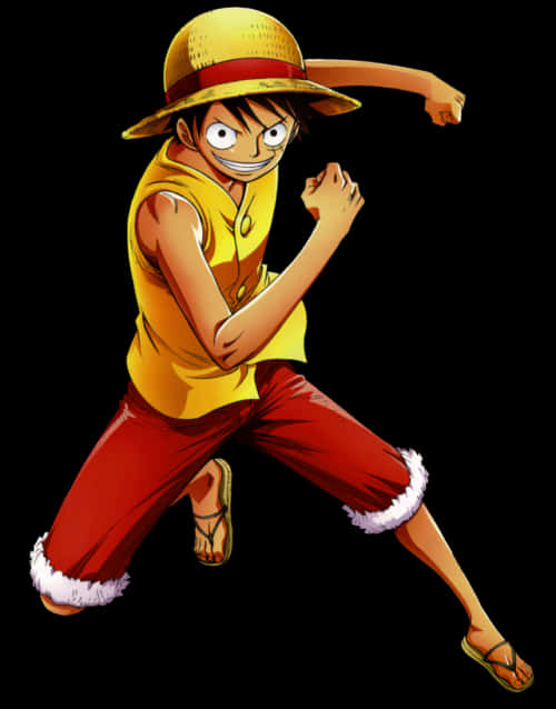 Luffy_ Straw_ Hat_ Pirate_ Pose