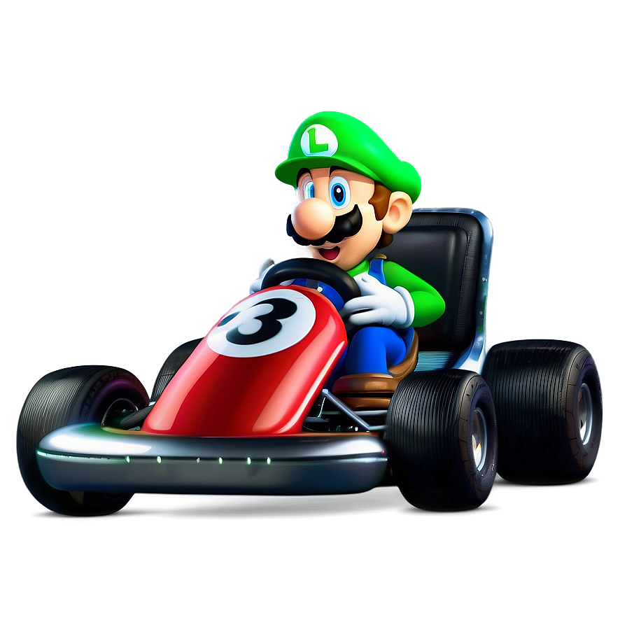 Luigi Kart Racing PNG 14 PNG with transparent background