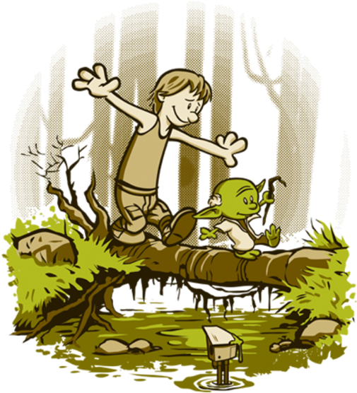 Luke Skywalker Leia Organa Chewbacca Mammal Vertebrate - Calvin And Hobbes Bridge, HD Png Download PNG with transparent background