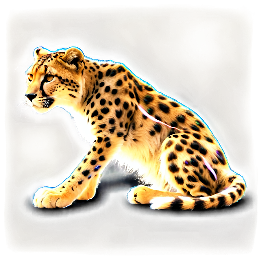 Luminous Cheetah Aura Png 06112024