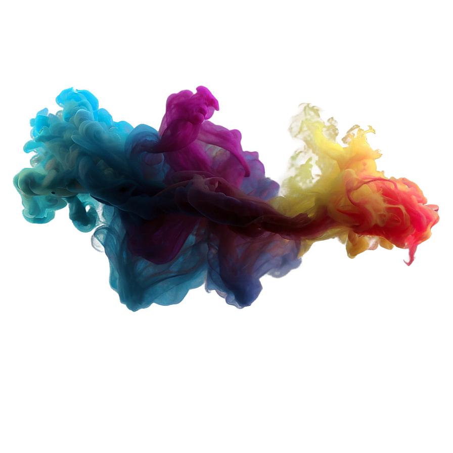 Luminous Color Smoke Swathe Png 98