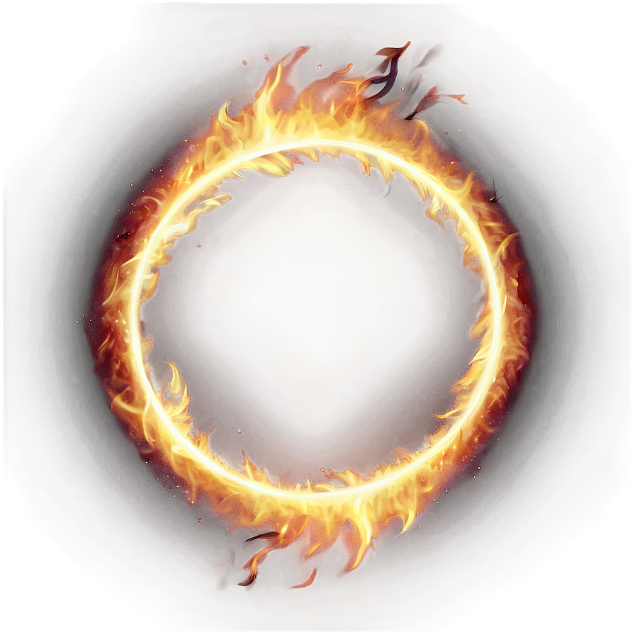 Luminous Fire Circle Png 06272024