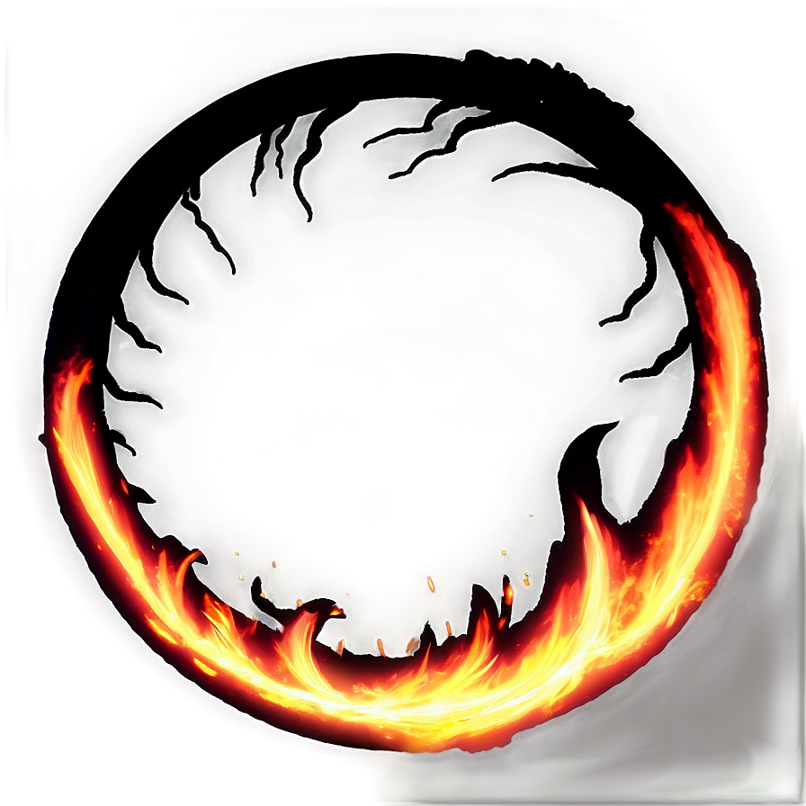 Luminous Fire Circle Png Ojj34