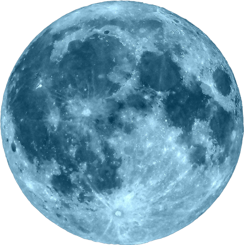 Full Blue Moon Png - Full Moon Transparent Background, Png Download PNG with transparent background