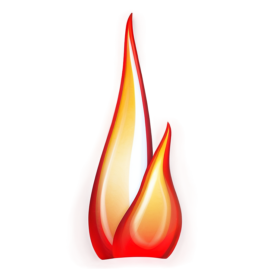 Luminous Red Flame Png 6