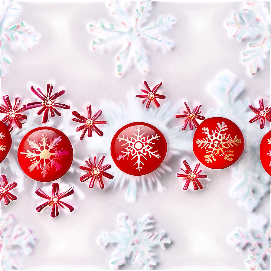 Luminous Red Snowflake Png 06282024