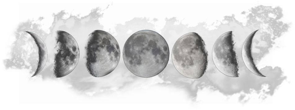 Moon Phases With Clouds - Does The Moon Change Its Shape, HD Png Download PNG with transparent background