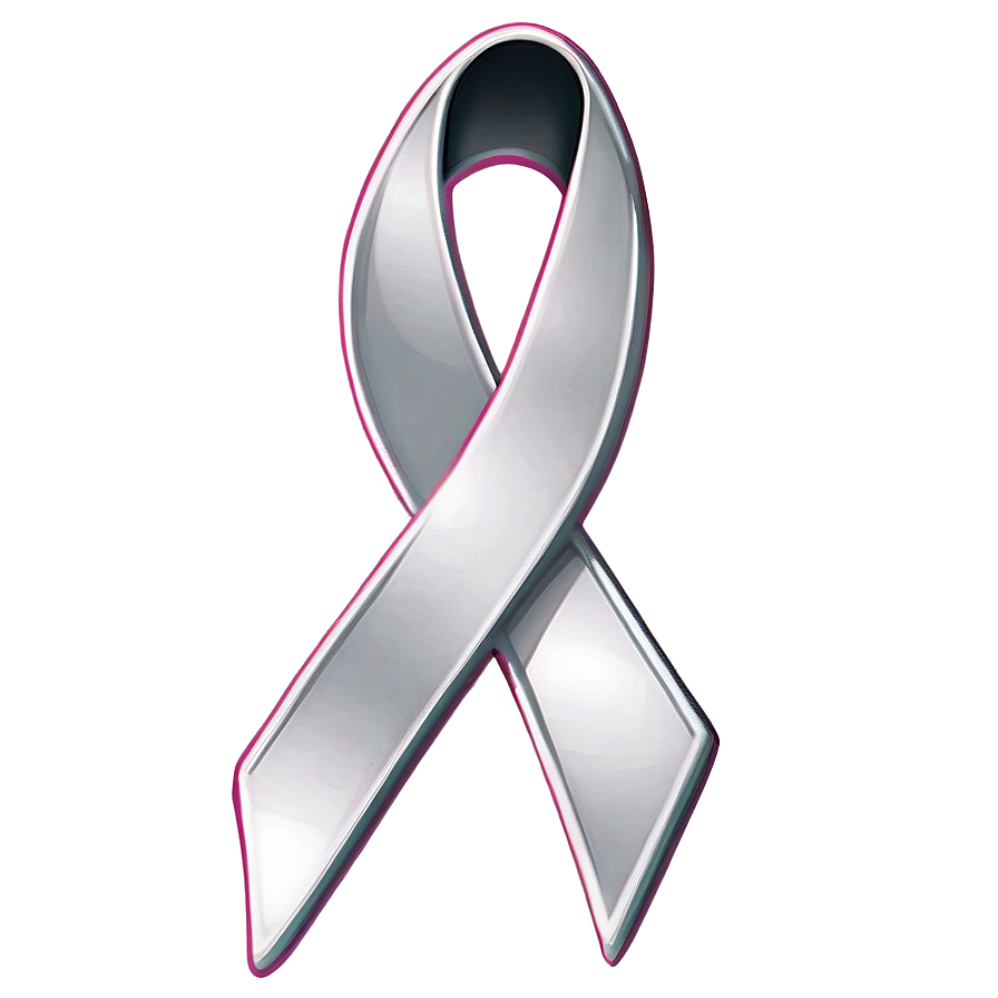 Lung Cancer Ribbon Badge Png Pac