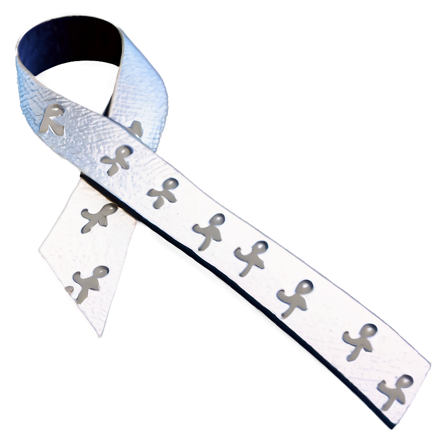 Lung Cancer Ribbon With Footprints Png Nok36