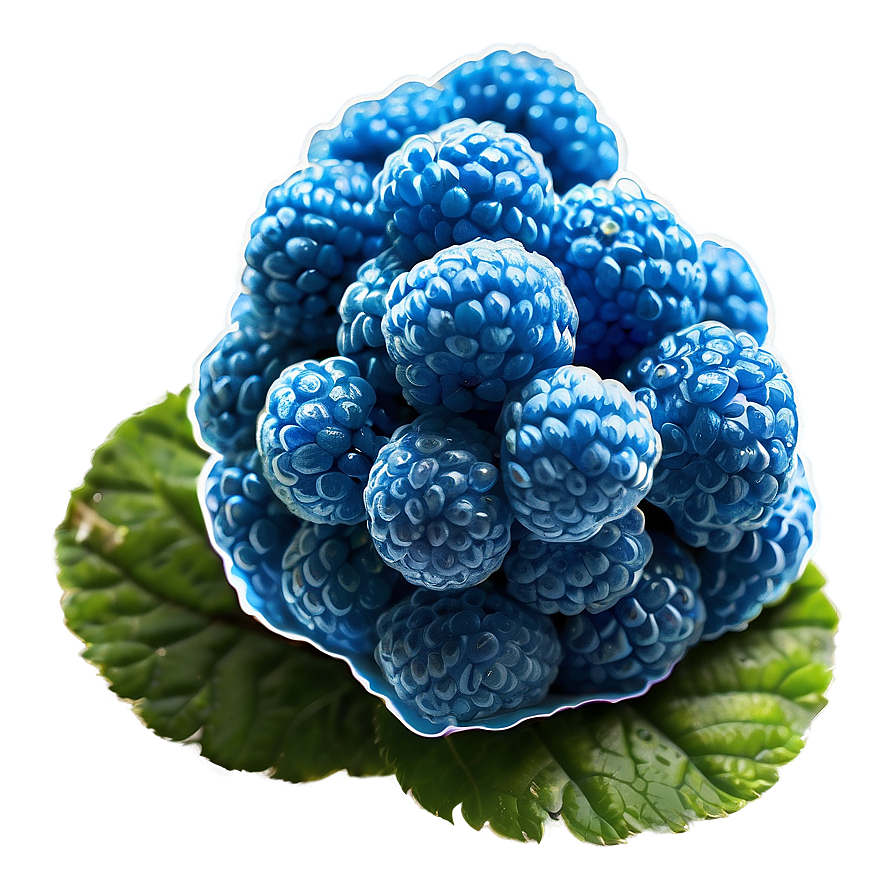 Luscious Blue Raspberry PNG 06212024 PNG image with a transparent background, free high-resolution download