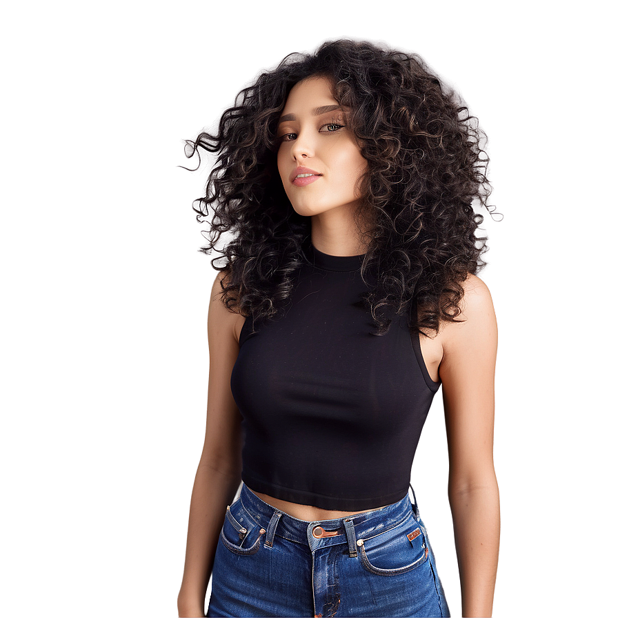 Luscious Curly Hair Volume Png Ner