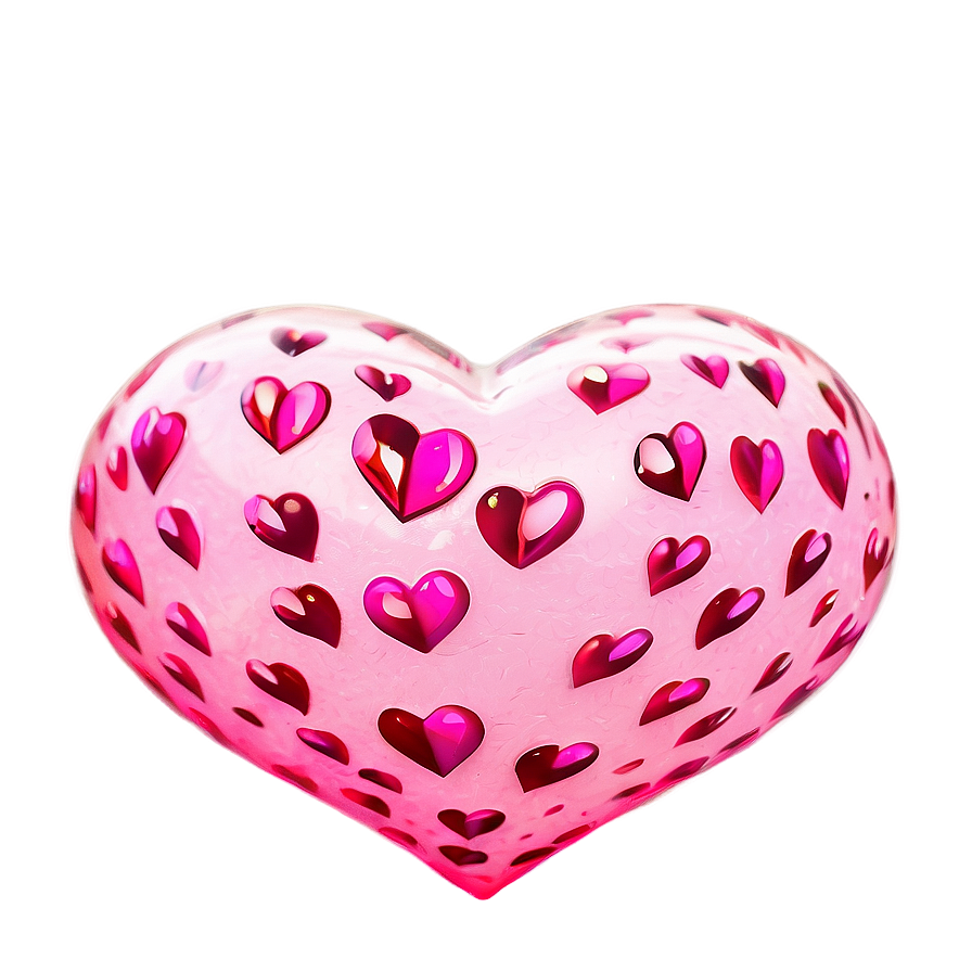 Luscious Pink Hearts Png 06122024