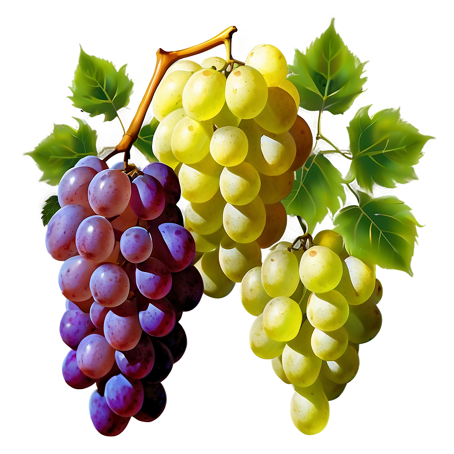 Luscious White Grape Png Son