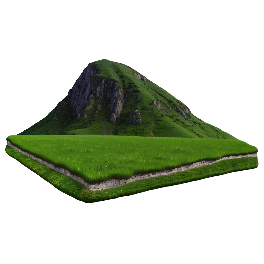 Lush Green Valley Landscape PNG onk53 PNG with transparent background
