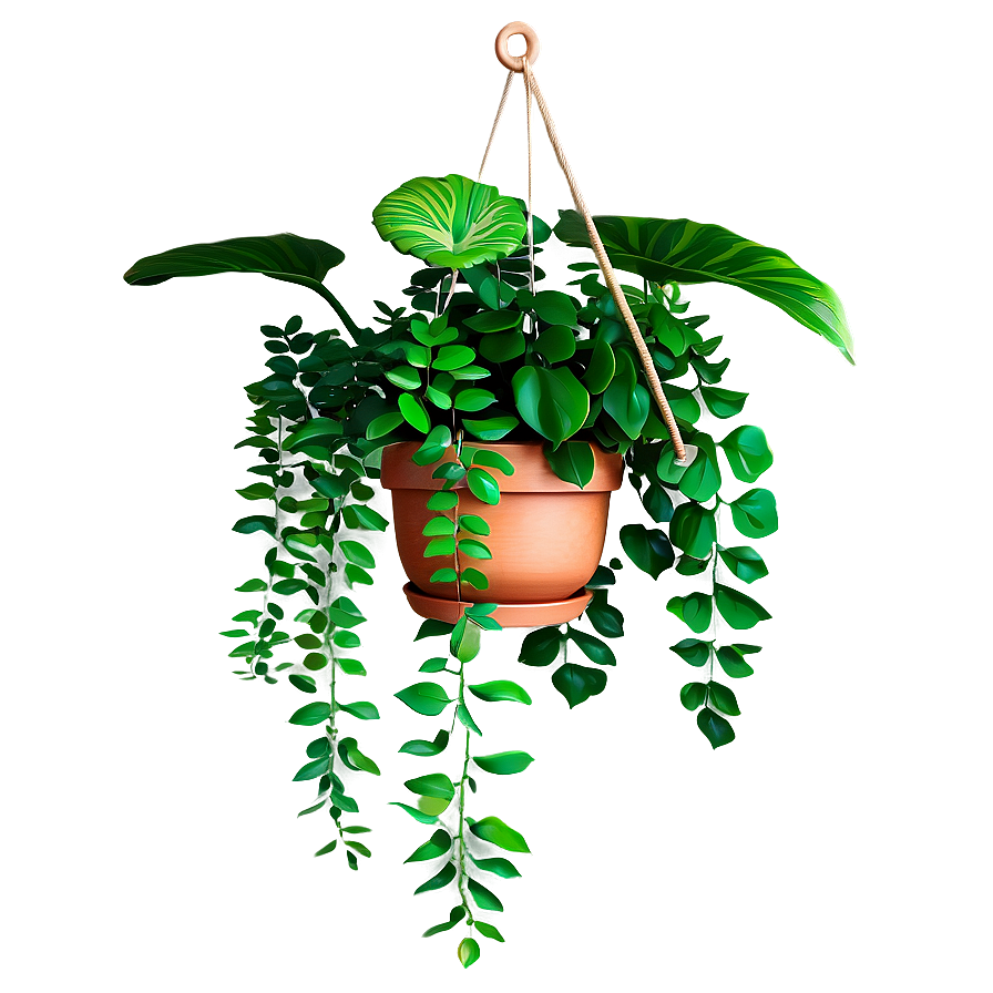 Lush Hanging Plant Png 05252024