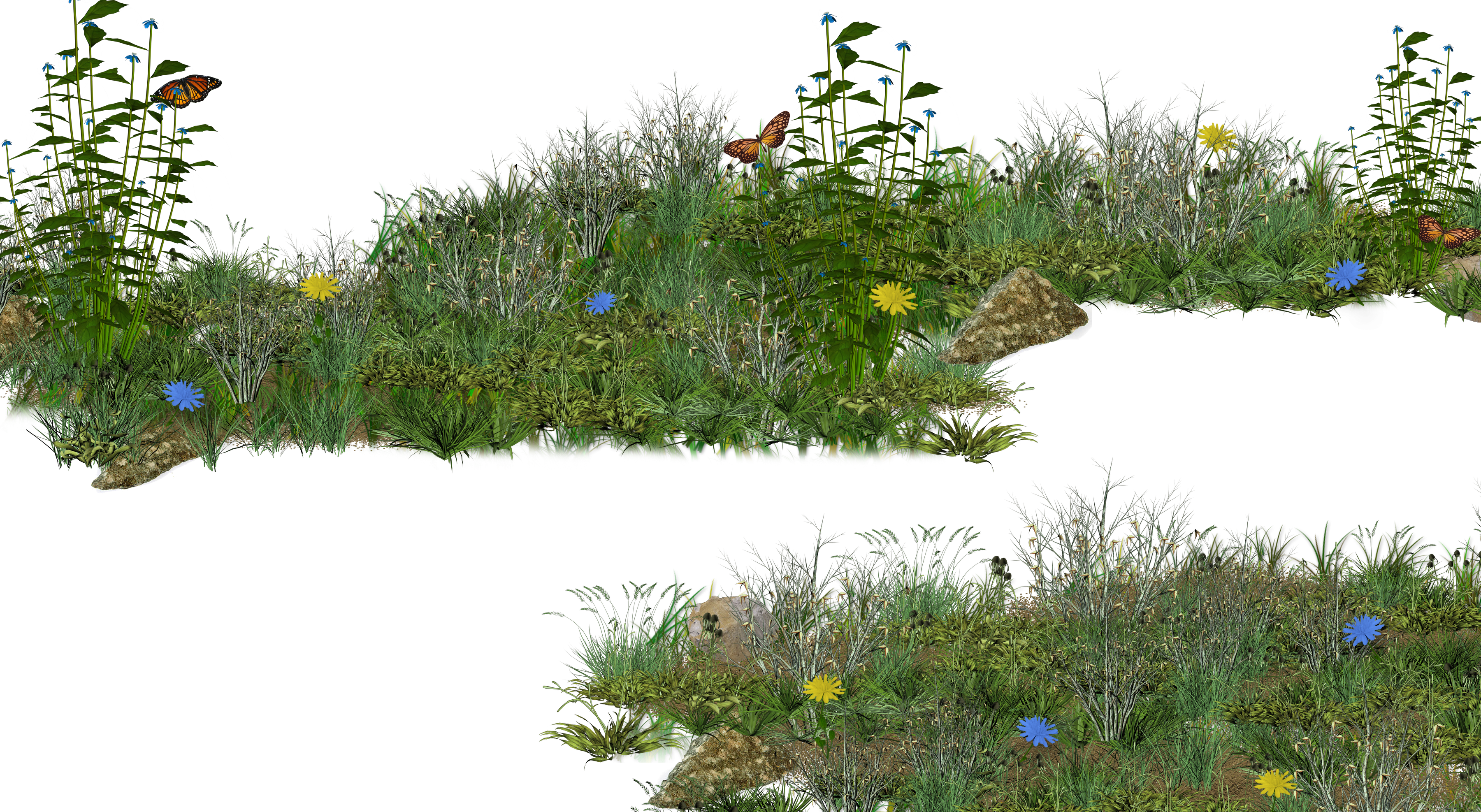Spring Meadow Transparent PNG PNG with transparent background