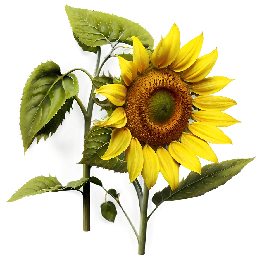 Lush Sunflower Png Kfl23