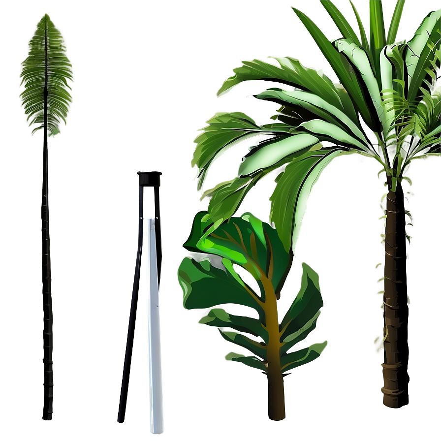 Lush Tropical Plants Png 06252024