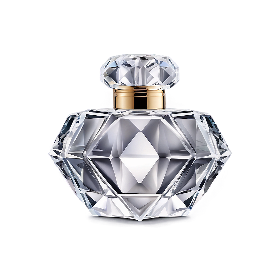 Luxe Diamond Cut Perfume Bottle Png 27