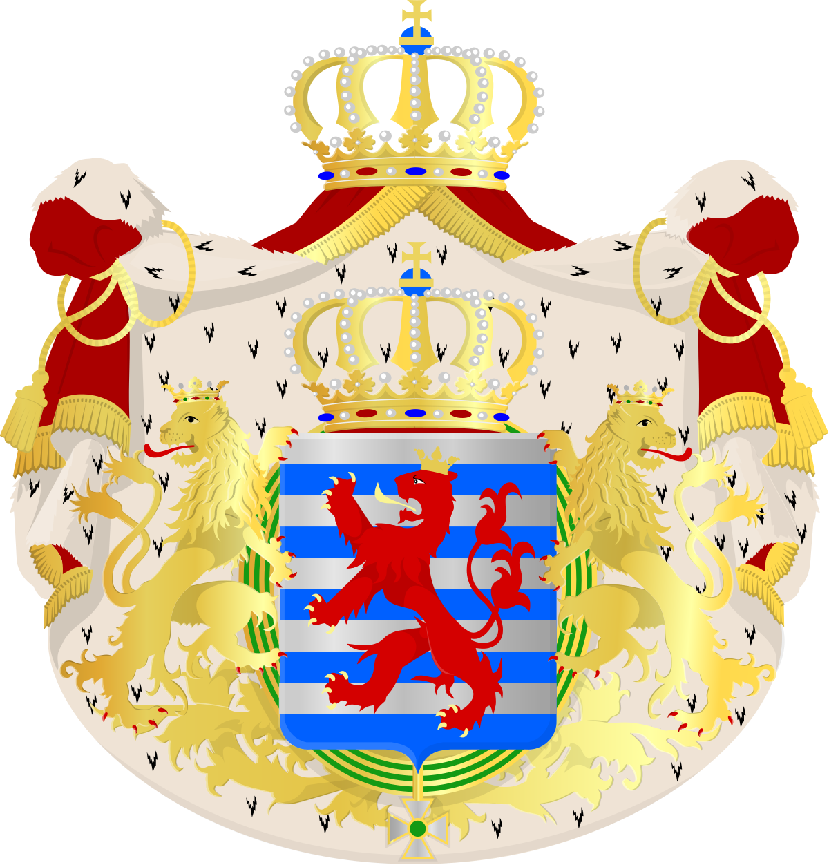 Luxembourg_ Coat_of_ Arms PNG with transparent background