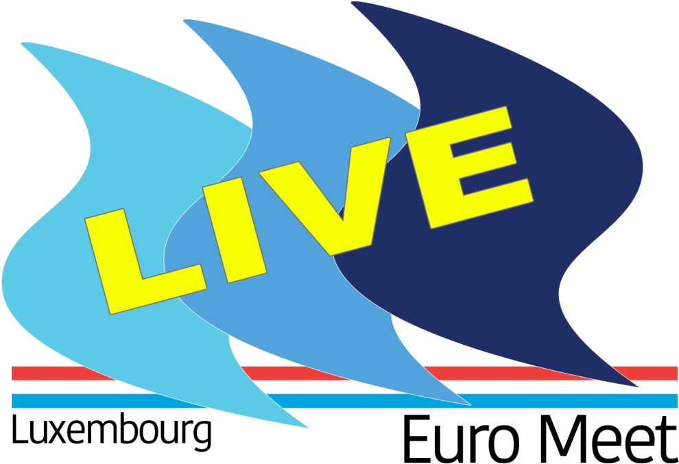 Luxembourg Euro Meet Live Event Logo PNG with transparent background