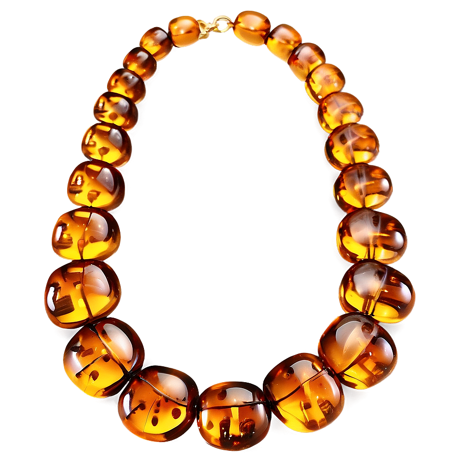 Luxurious Amber Necklace Png 06242024