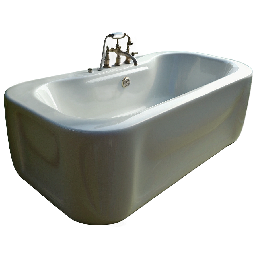 Luxurious Double-ended Bathtub Png 37