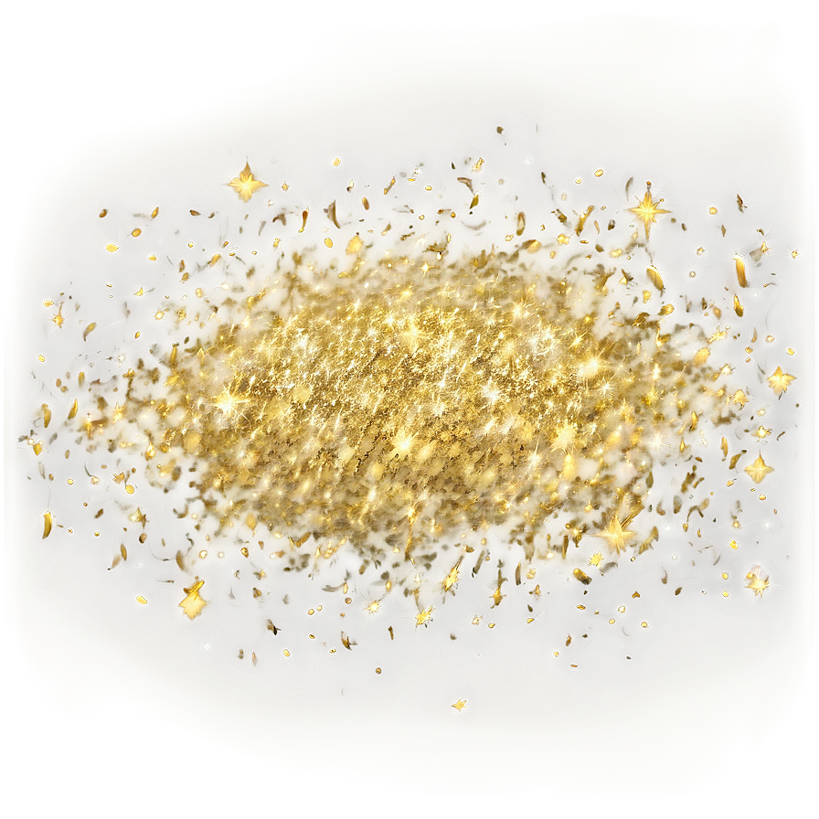 Luxurious Gold Dust Sparkles Png 33