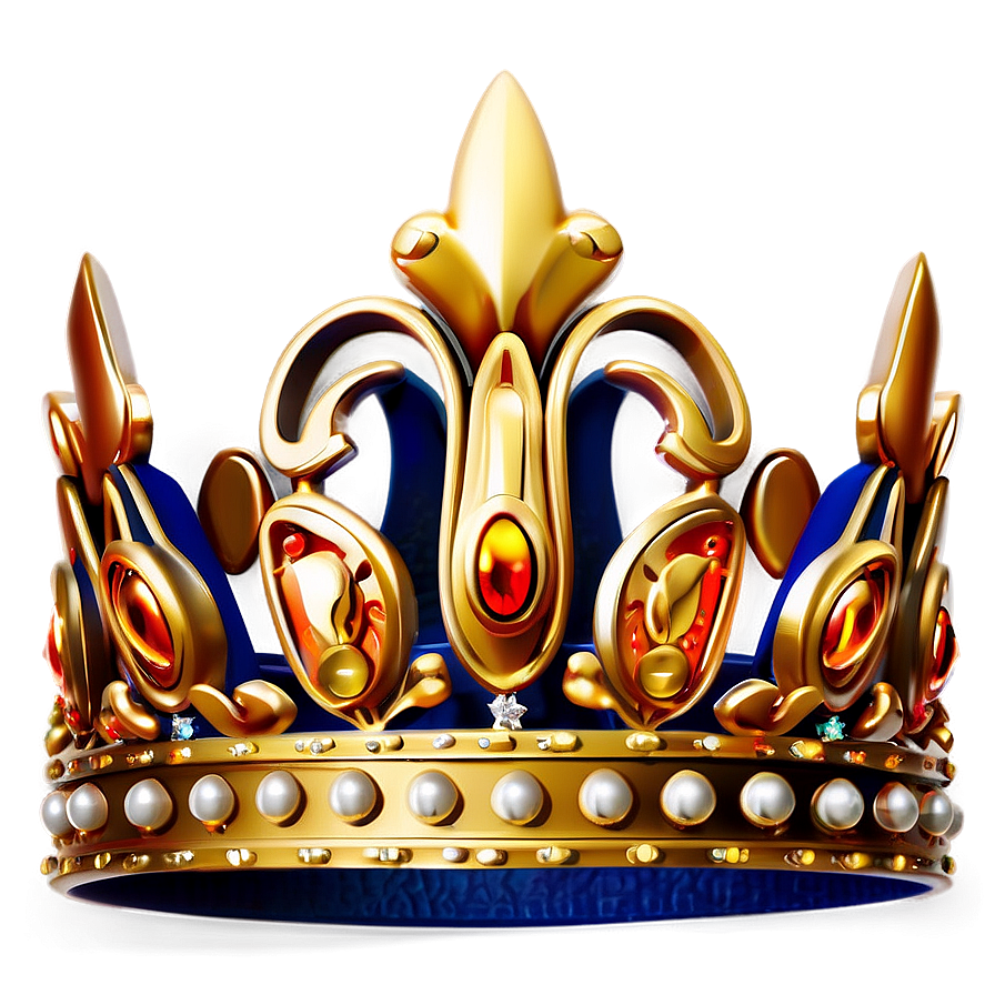 Luxurious Golden Crown Png 24