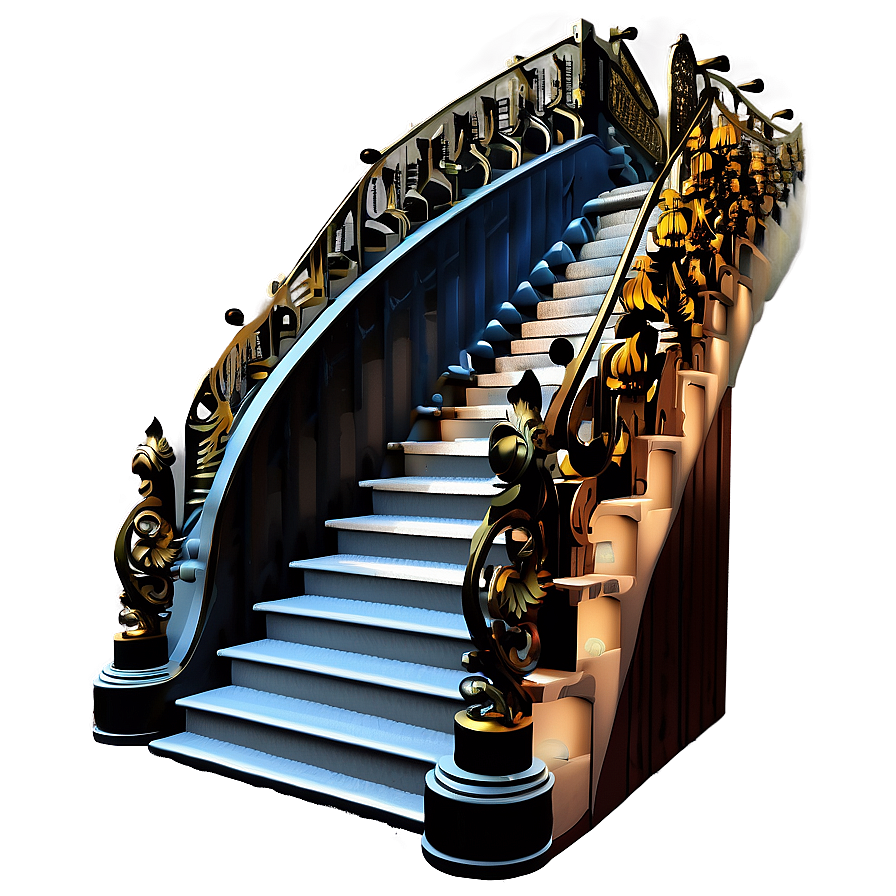 Luxurious Staircase Png 06122024