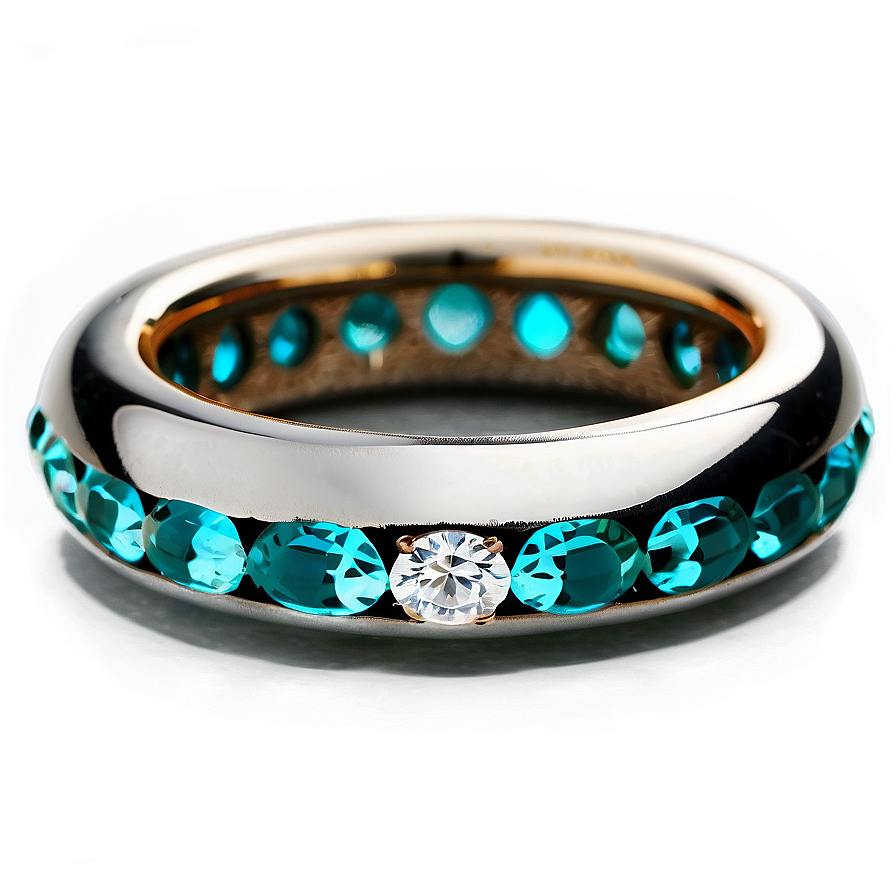 Luxurious Tiffany Wedding Band Png 06242024