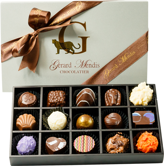 Luxury Assorted Chocolates Box PNG with transparent background