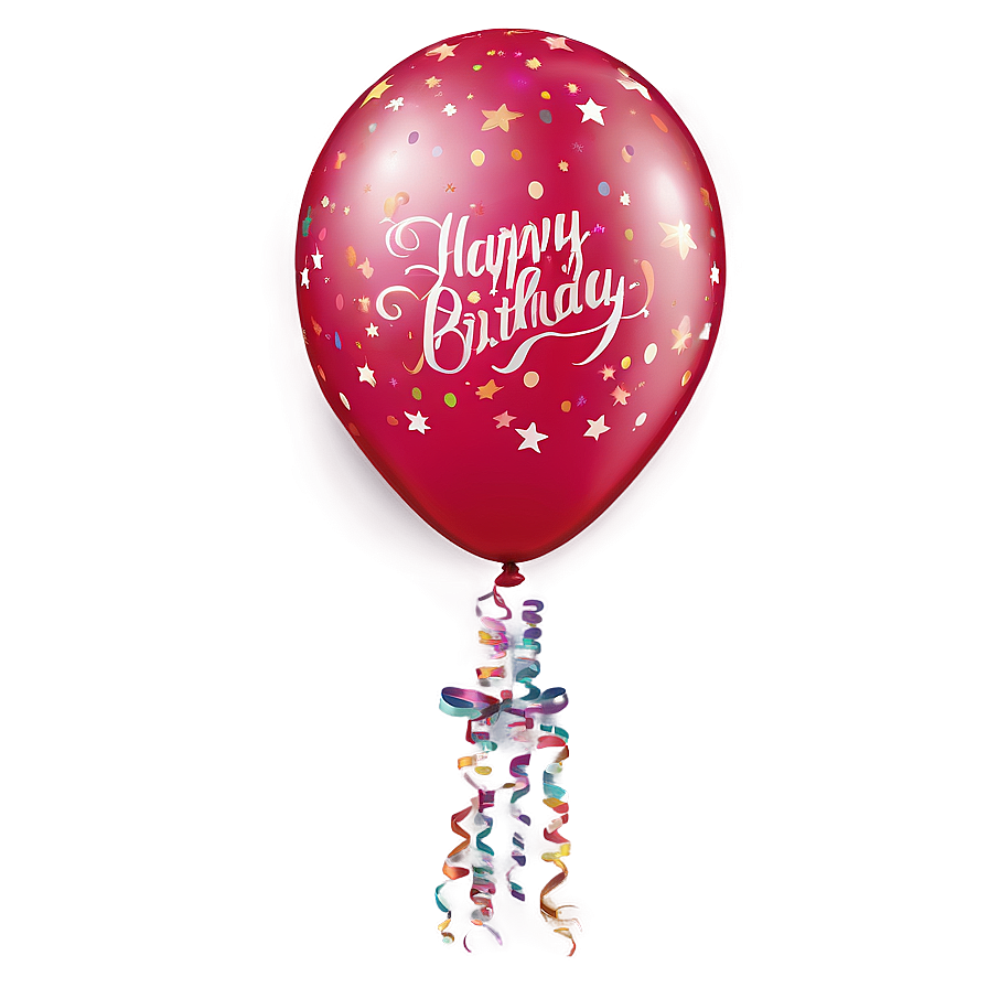 Luxury Birthday Balloon Png 06272024