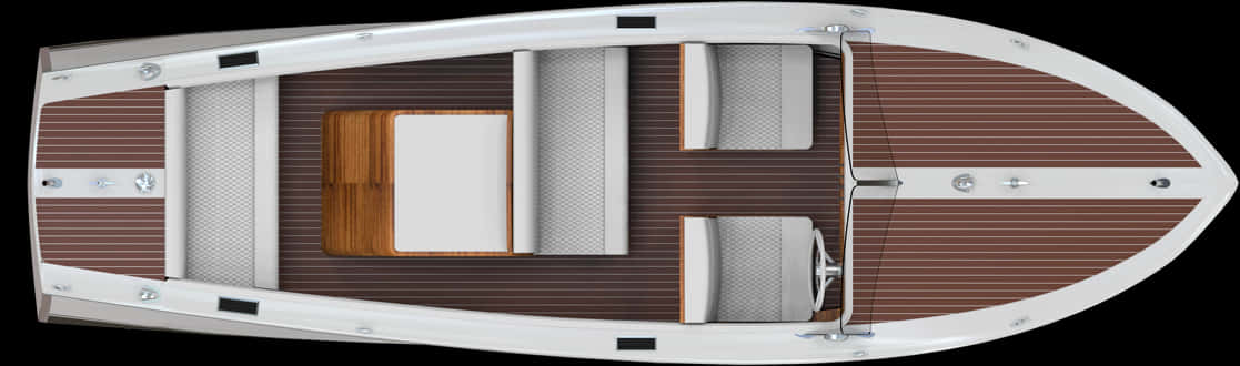 Luxury Boat Top View